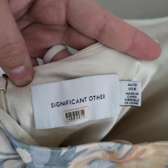 Significant Other Jacy Cutout Dress Size 8 Watercolor - Picture 6 of 8